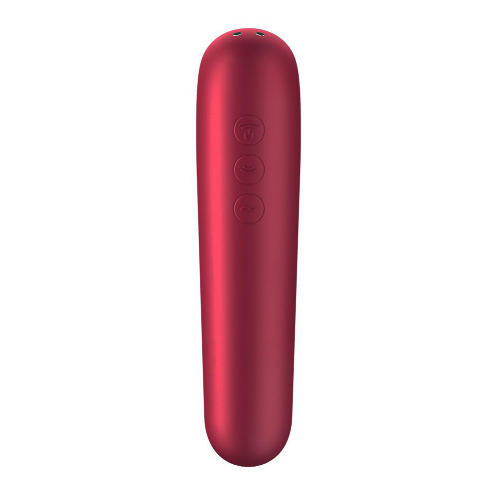 Satisfyer App Enabled Dual Love Clitoral Massager Red - Image 4