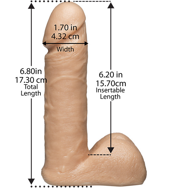 VacULock 6 Inch Realistic Dildo Attachment - Image 2