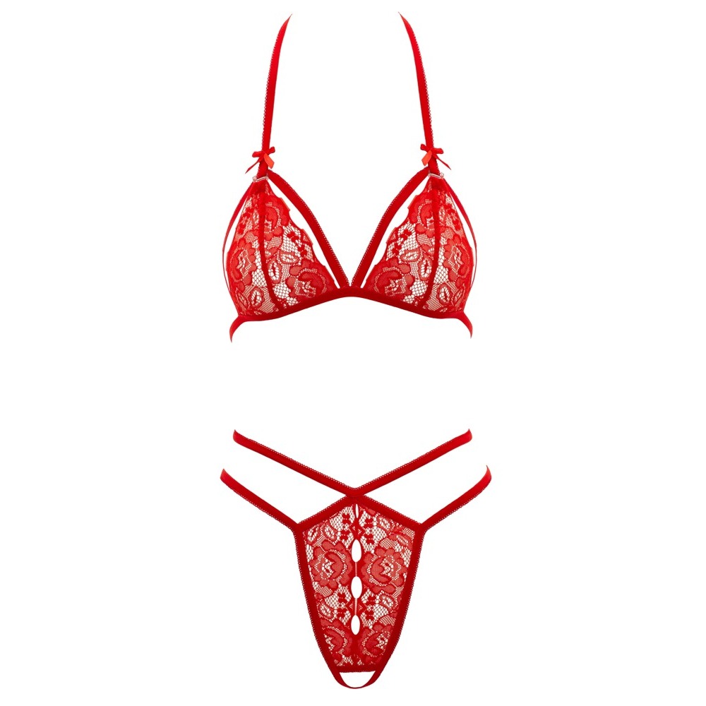 Cottelli Lace Set Red - Image 3