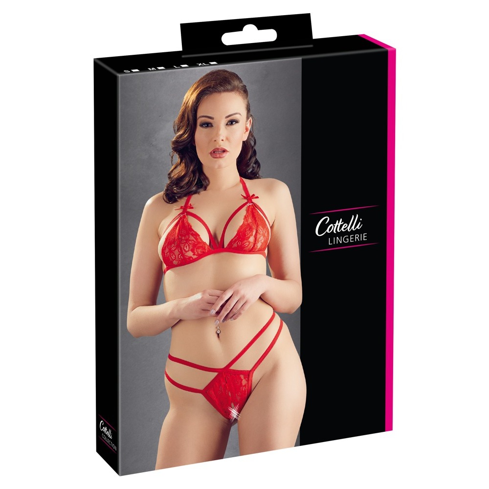 Cottelli Lace Set Red - Image 4