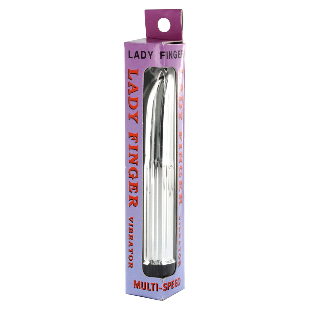 Lady Finger Mini Vibrator Silver - Image 2