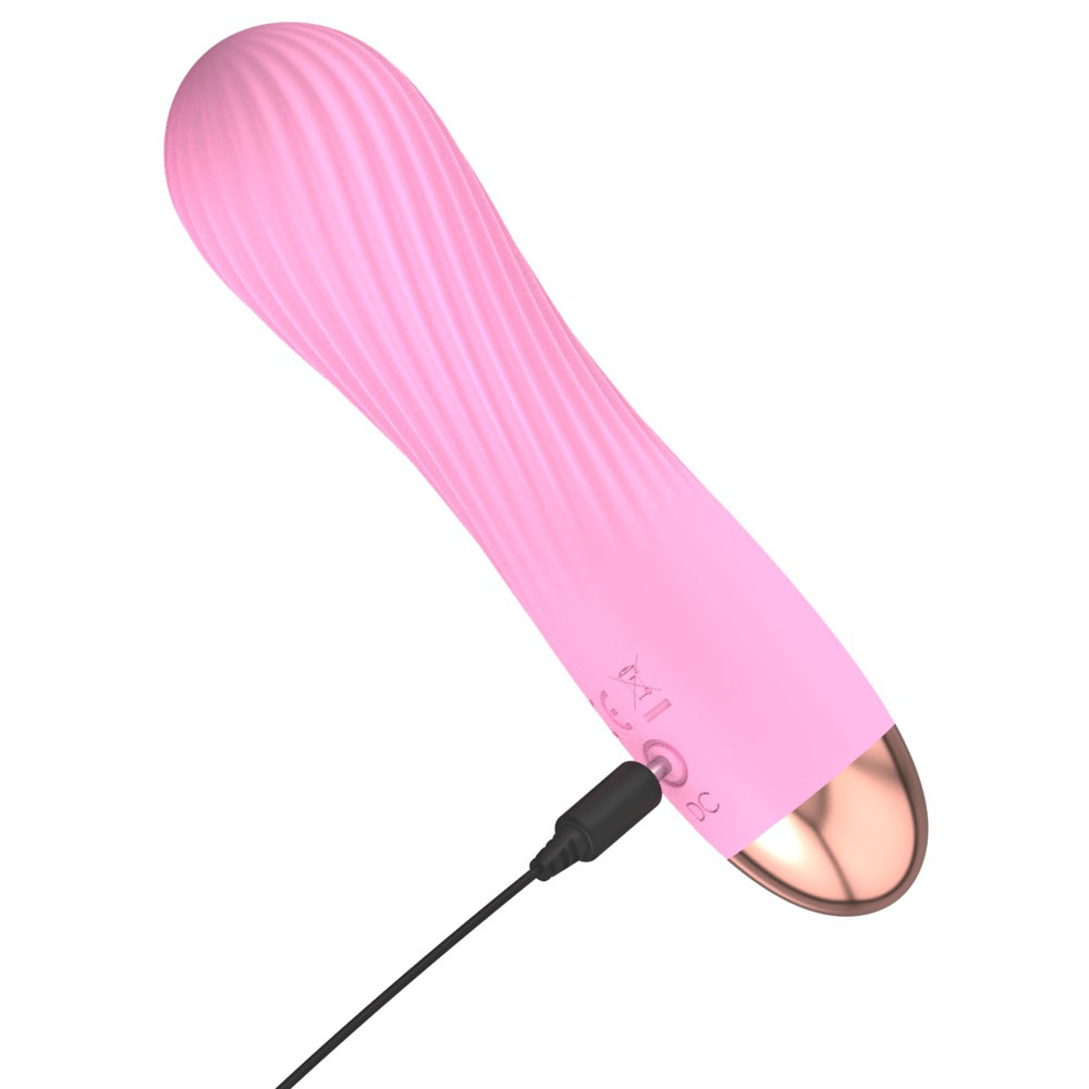 Cuties Silk Touch Rechargeable Mini Vibrator Pink - Image 3