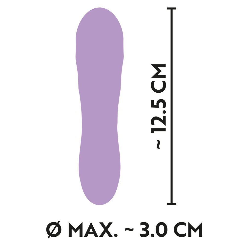 Cuties Silk Touch Rechargeable Mini Vibrator Purple - Image 4