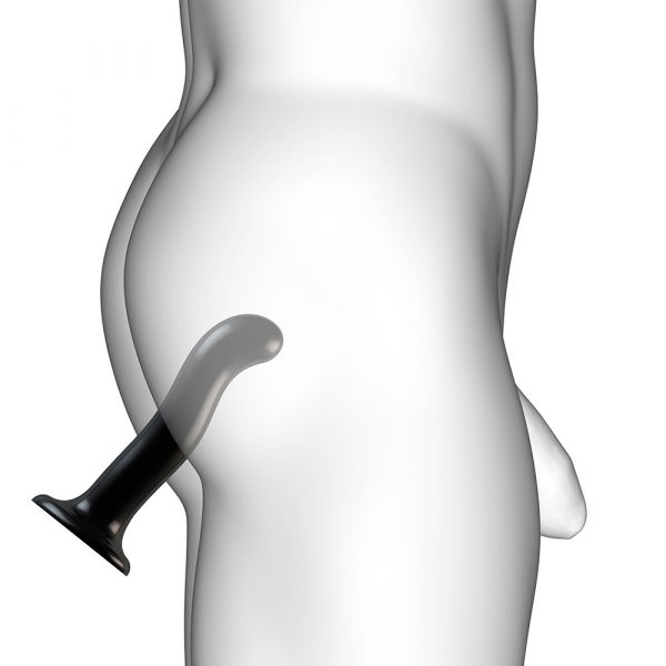 Strap On Me Prostate and G Spot Curved Dildo Large Black - Image 3
