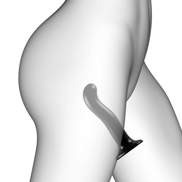Strap On Me Prostate and G Spot Curved Dildo Large Black - Image 4