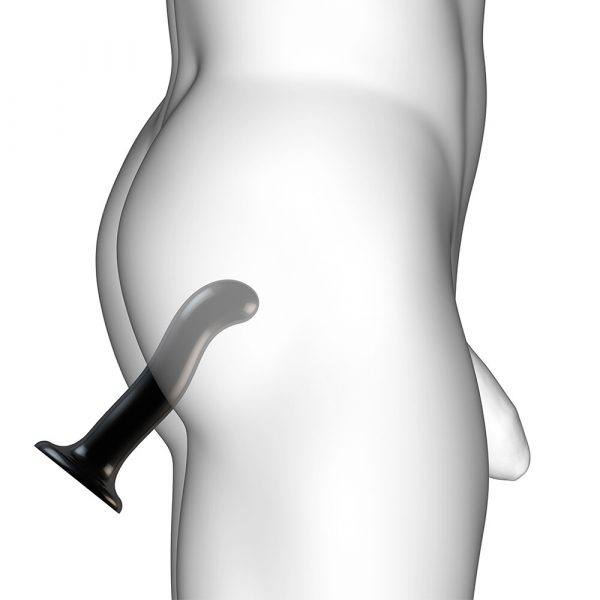 Strap On Me Prostate and G Spot Curved Dildo XLarge Black - Image 4