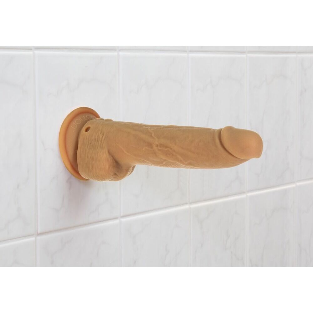 Naked Attraction 9 Inch Thrusting Dildo Caramel - Image 4