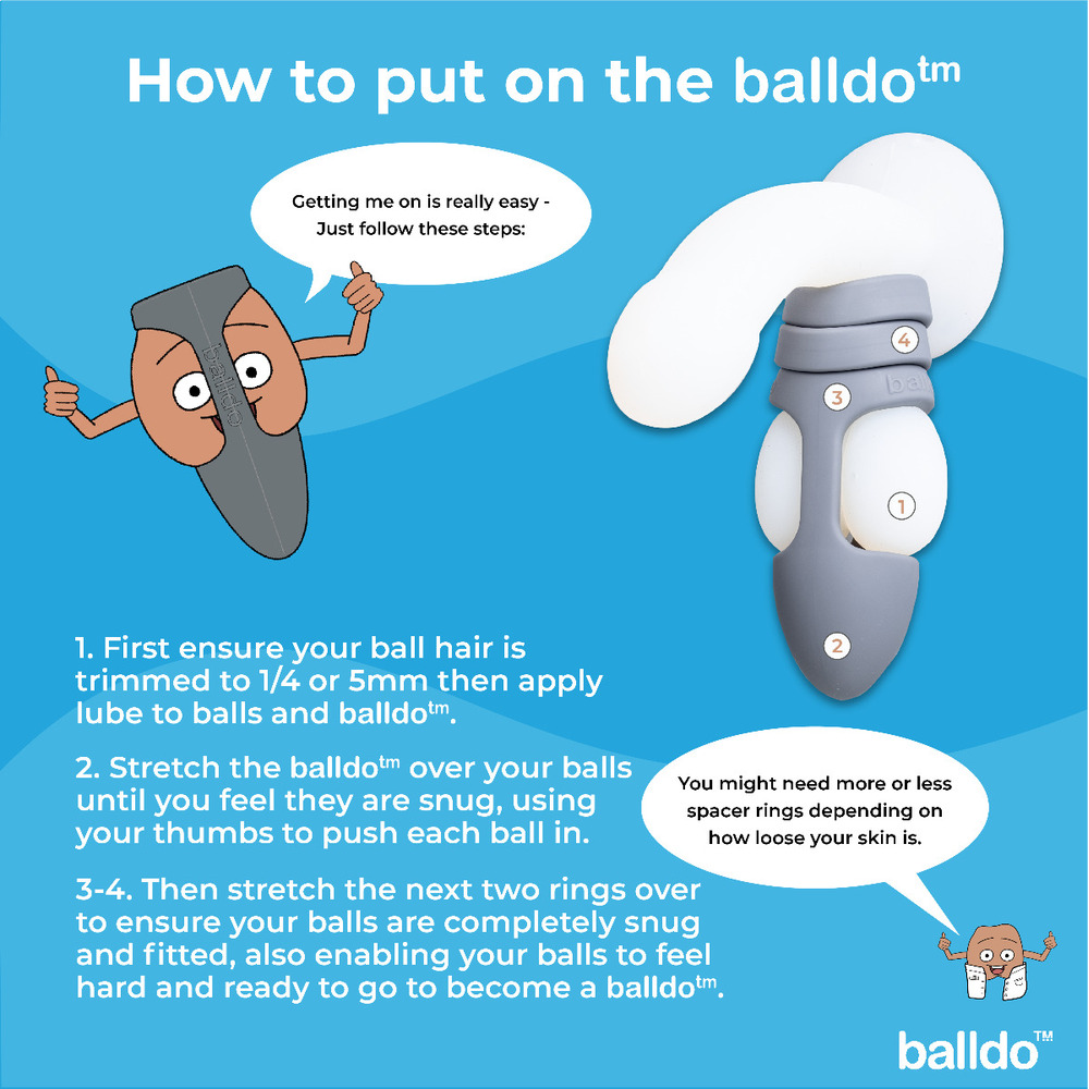 Balldo The Worlds First Ball Dildo Steel Grey - Image 3