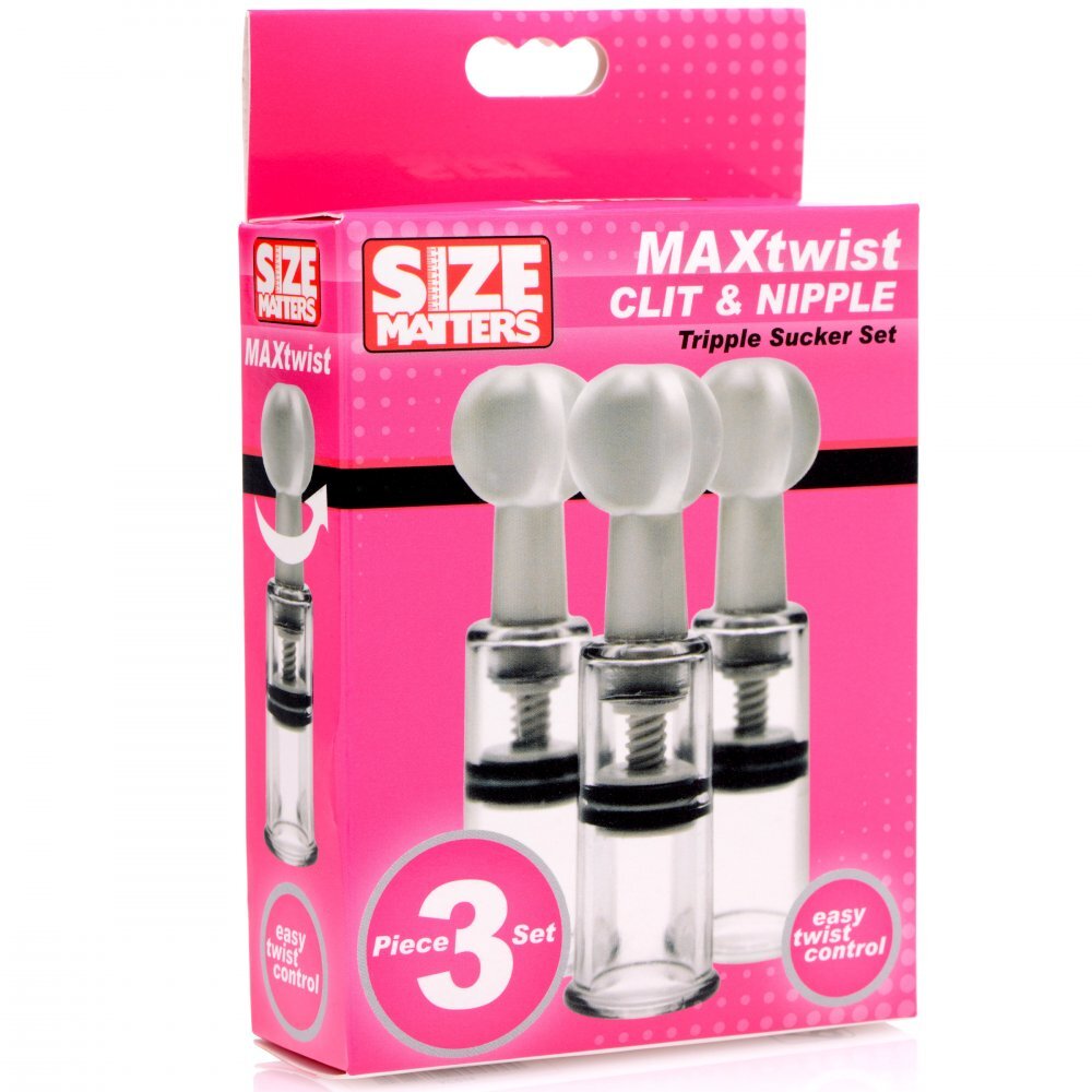 Size Matters Max Twist Clit and Nipple Triple Sucker Set - Image 4