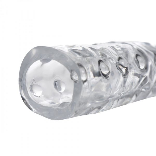 Size Matters 3 Inch Clear Penis Enhancer Sleeve - Image 2