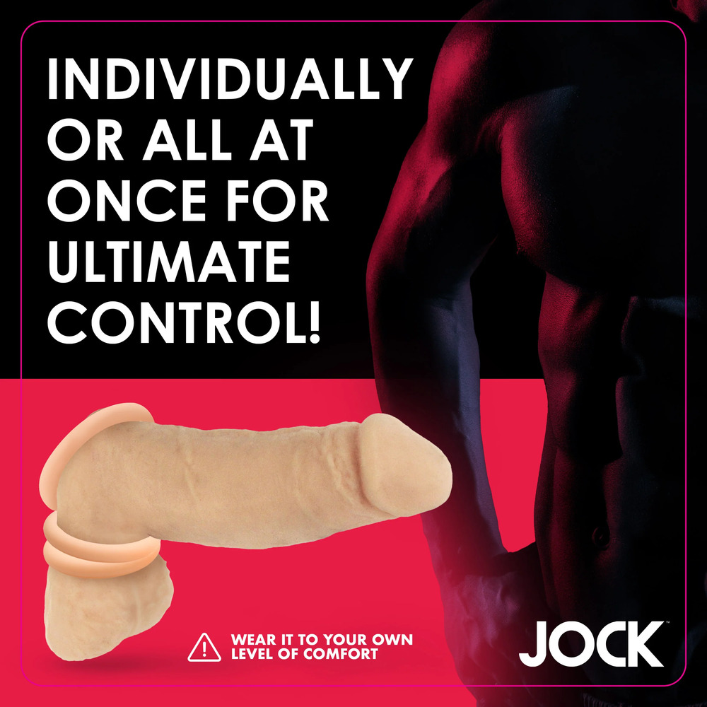 Jock Discreet Silicone Cock Ring Set - Image 2