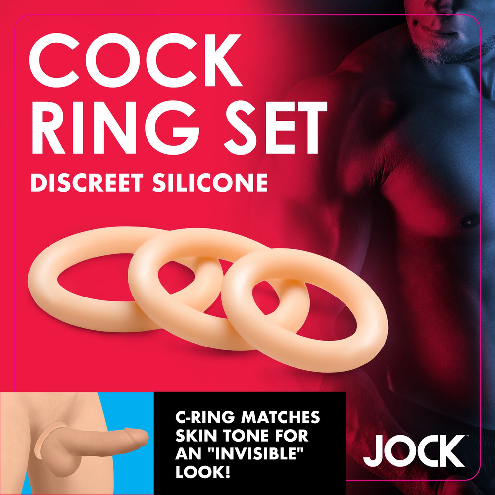 Jock Discreet Silicone Cock Ring Set - Image 3