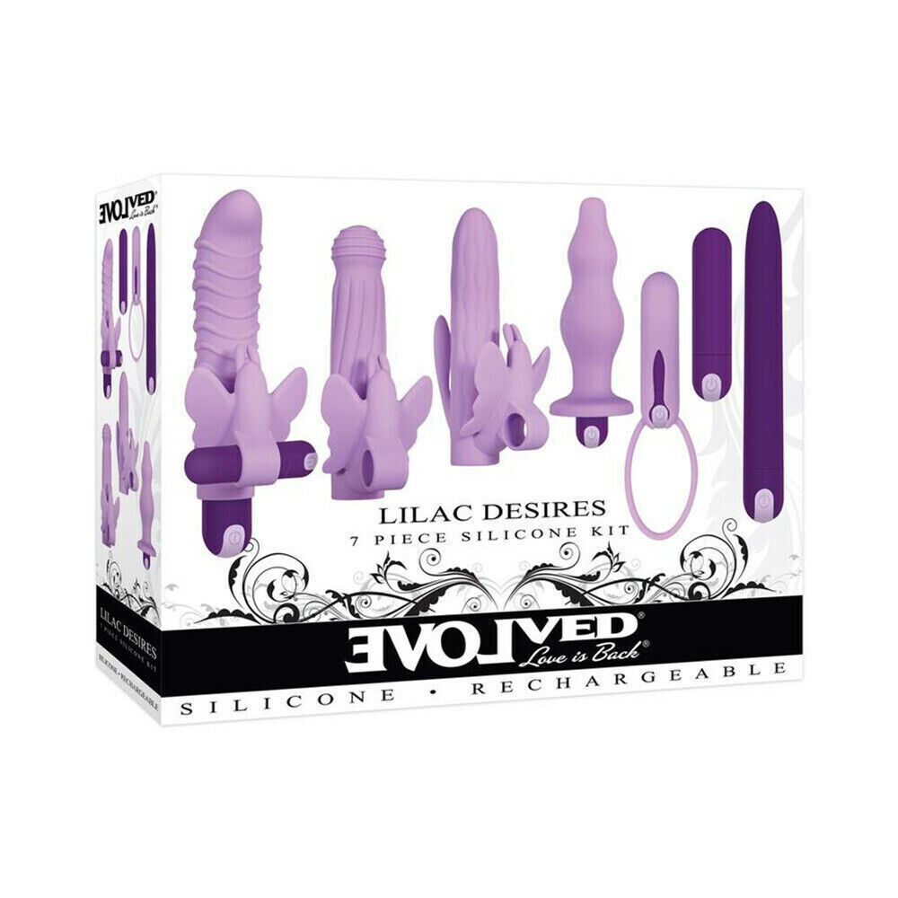 Evolved Lilac Desires Silicone Rechargeable Butterfly Kit - Image 4