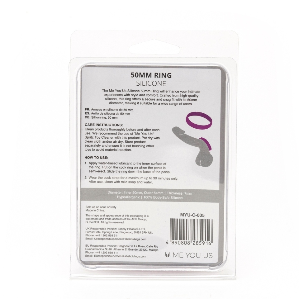 Me You Us Silicone 50mm Ring - Image 4