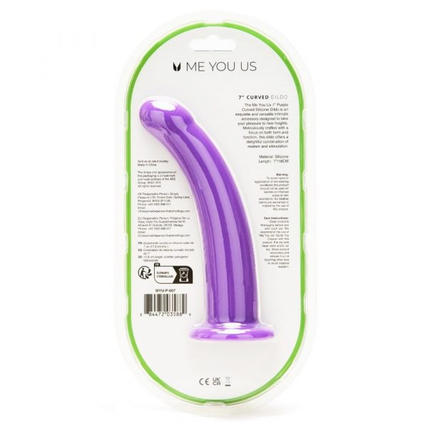 Me You Us 7 Inch Curved Silicone Dildo - Image 4