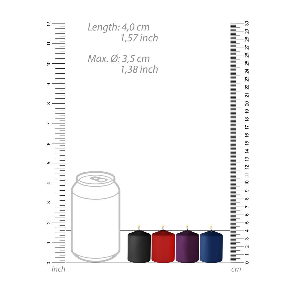 Ouch 4 Pack Of Mixed Scented Tease Candles - Image 2