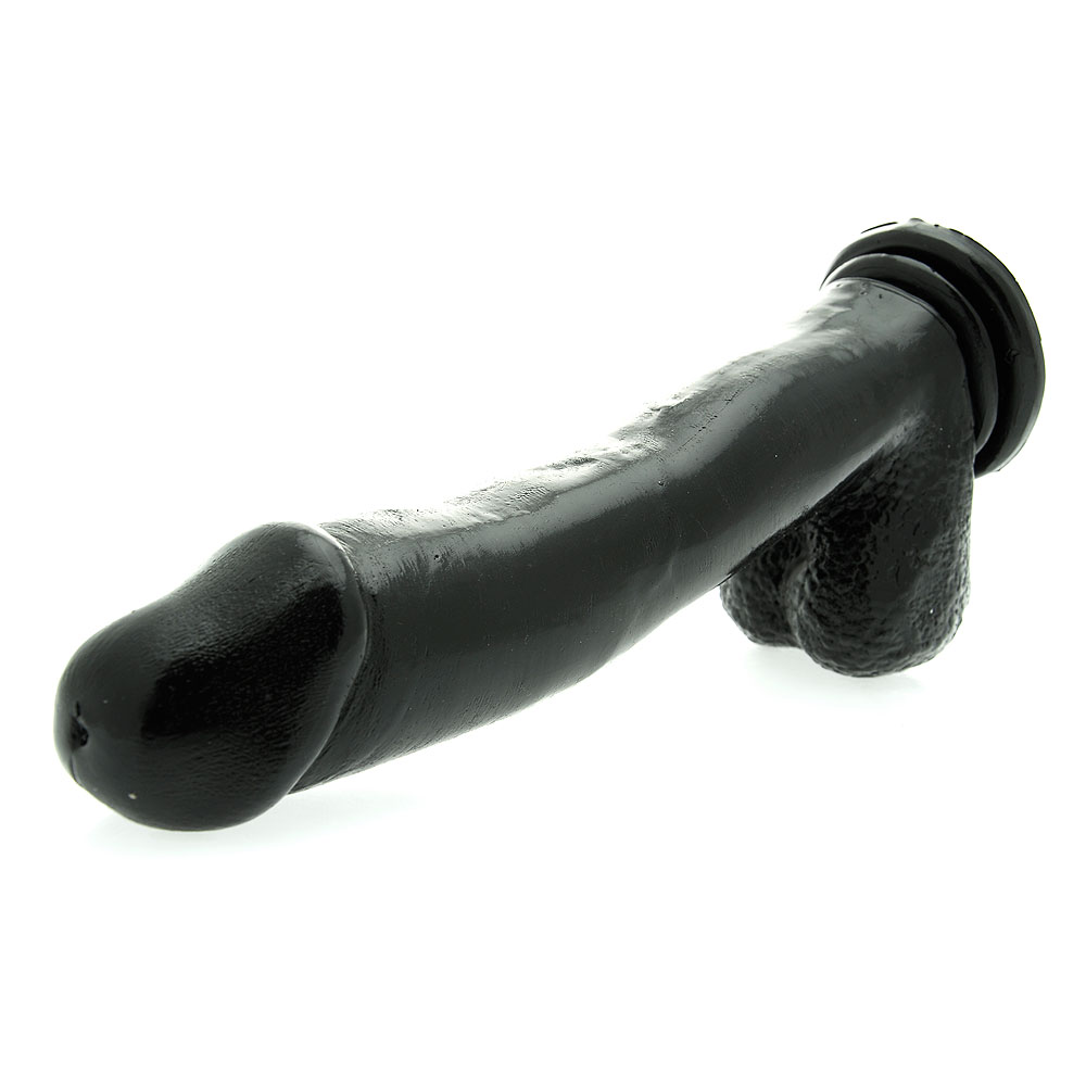 Basix 12 Inch Dong With Suction Cup Black - Image 2