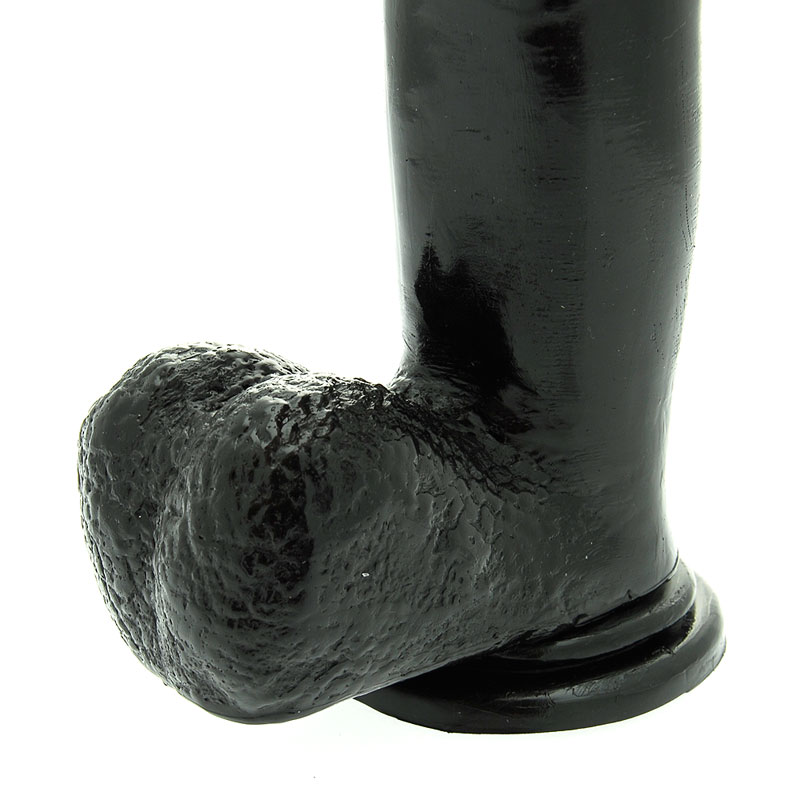 Basix 12 Inch Dong With Suction Cup Black - Image 3