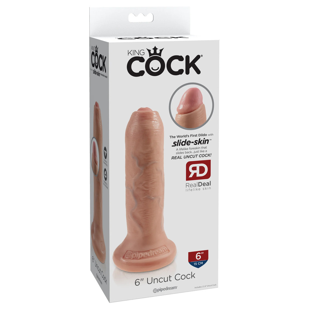 King Cock 6 Inch Uncut Cock Dildo - Image 4