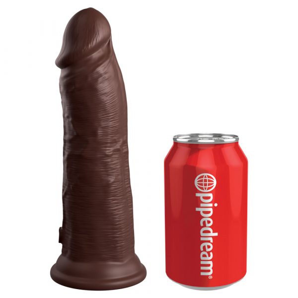 King Cock Elite 8 Inch Dual Density Cock Flesh Brown - Image 3