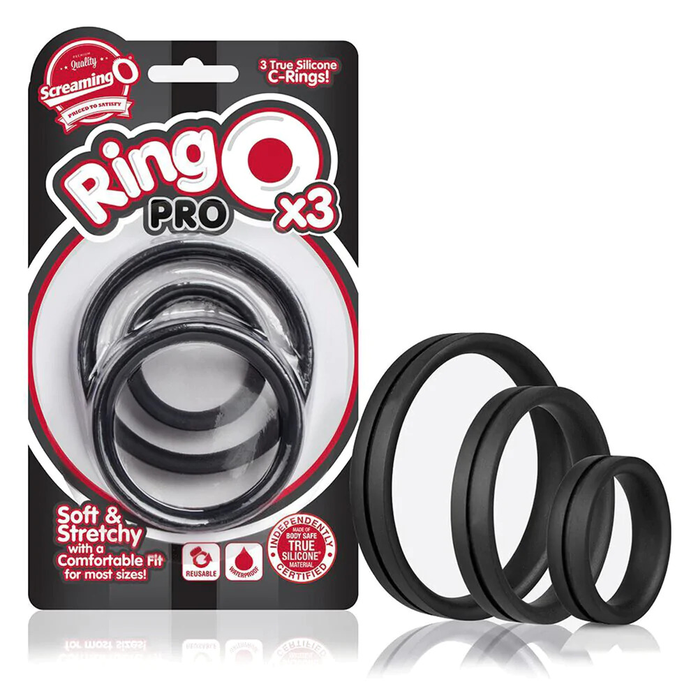 Screaming O RingO Pro X3 Cock Rings Black - Image 2