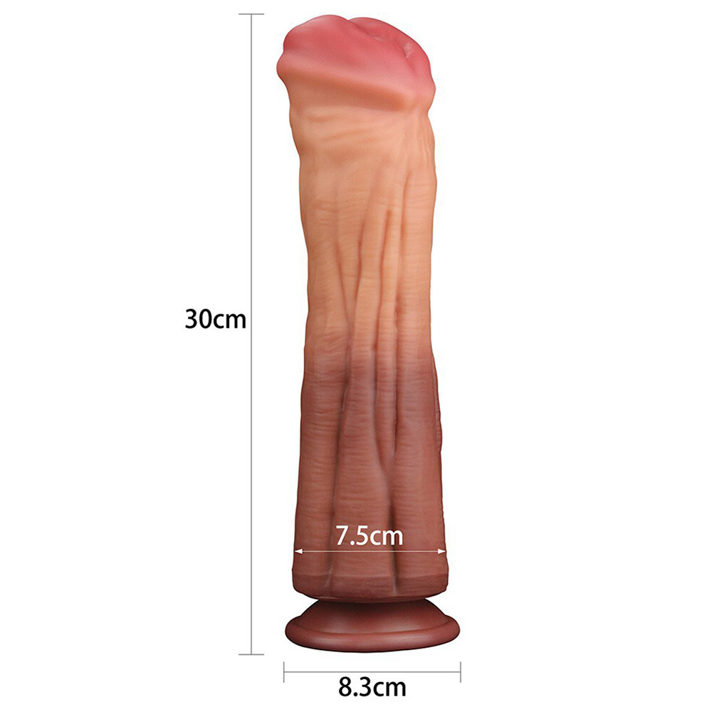 Lovetoy 12 Inch Dual Layered Silicone Horse Cock - Image 2