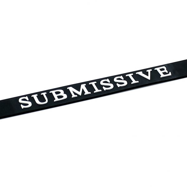 Black Silicone Submissive Collar - Image 3