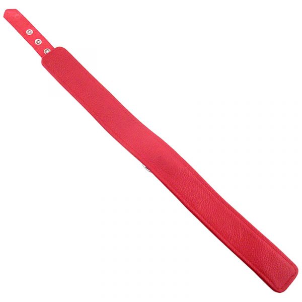 Rouge Garments Plain Red Leather Collar - Image 2
