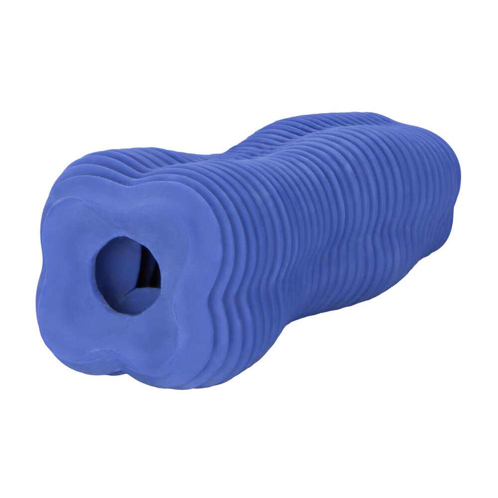 Apollo Stroker Closed End Textured Masturbator Blue - Image 3