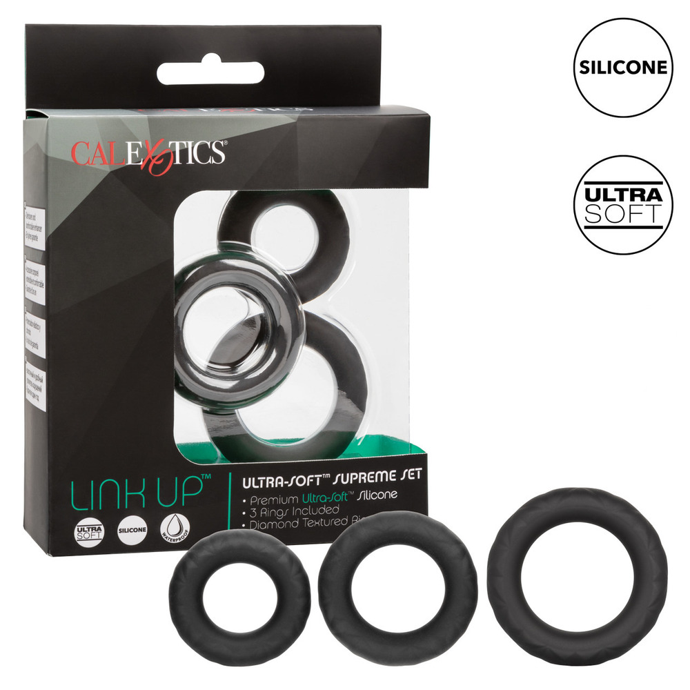 Link Up Ultra Soft Supreme Cock Ring Set - Image 4