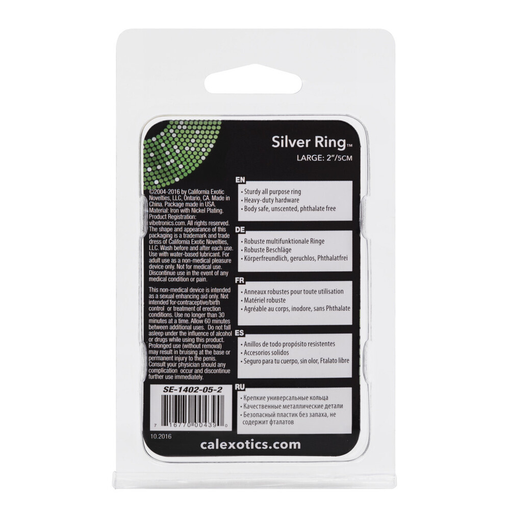 Large Silver Cock Ring - Image 4