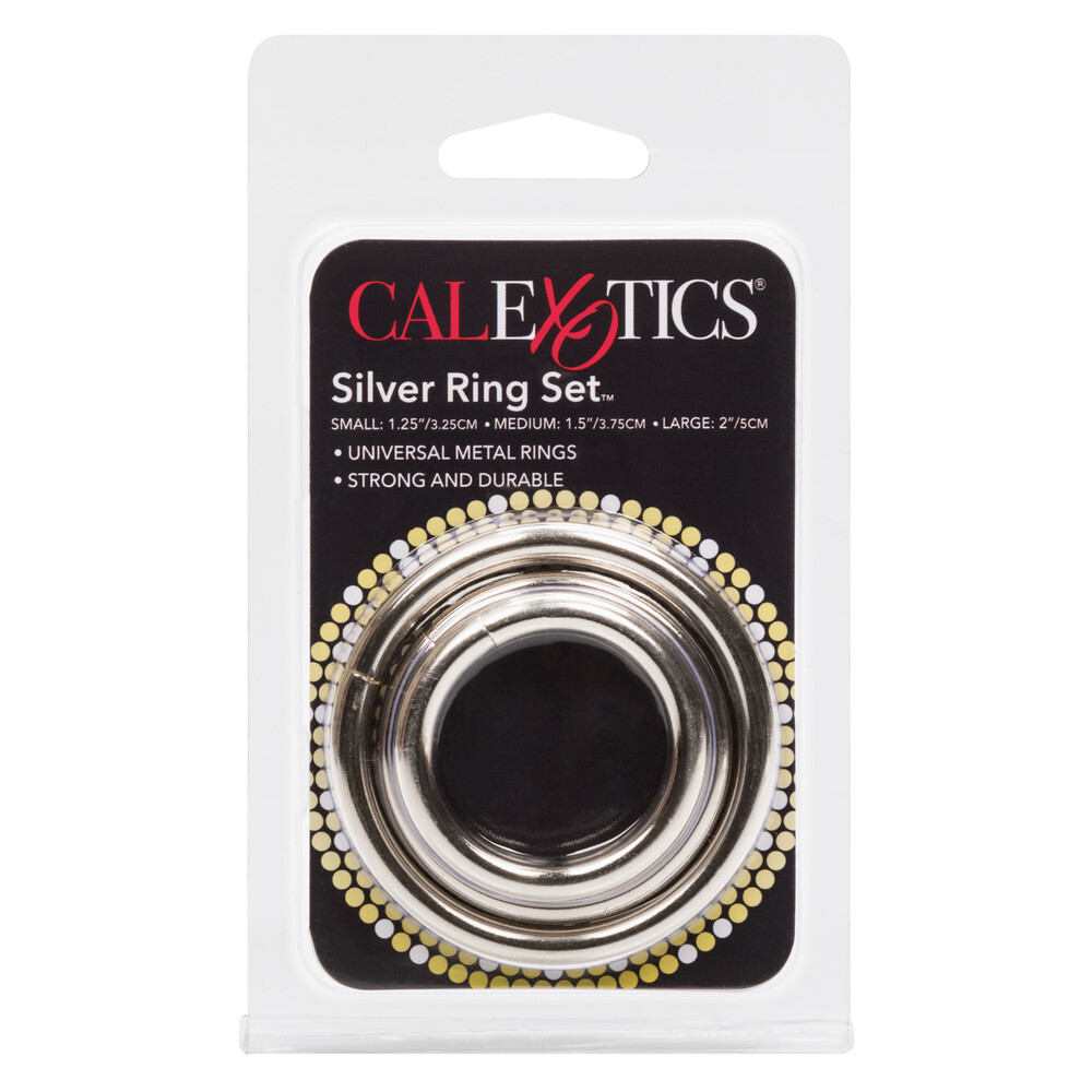 3 Piece Silver Ring Set - Image 4