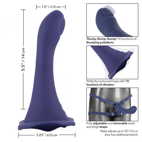 Her Royal Harness Me2 Thumper Strap On With Rechargeable Vibe - Image 2