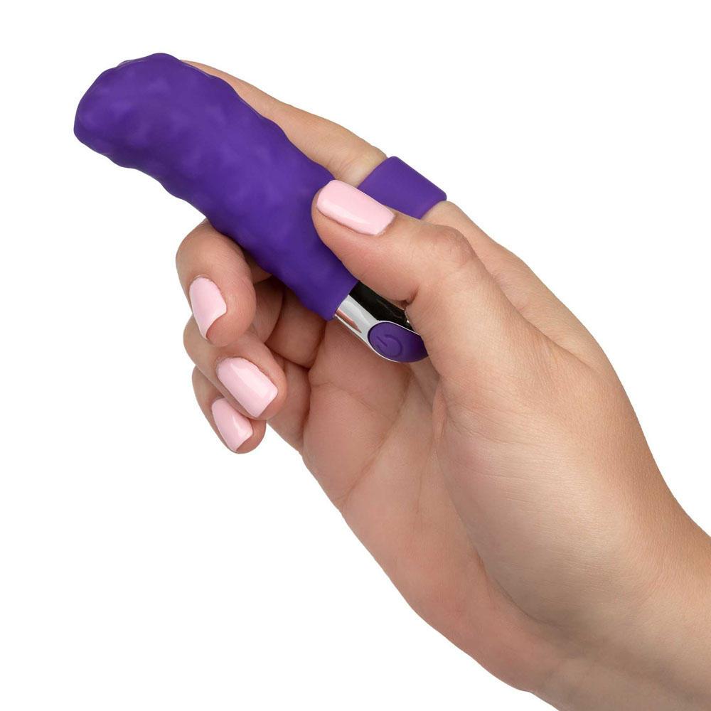 Intimate Play Purple Rechargeable Finger Teaser - Image 2
