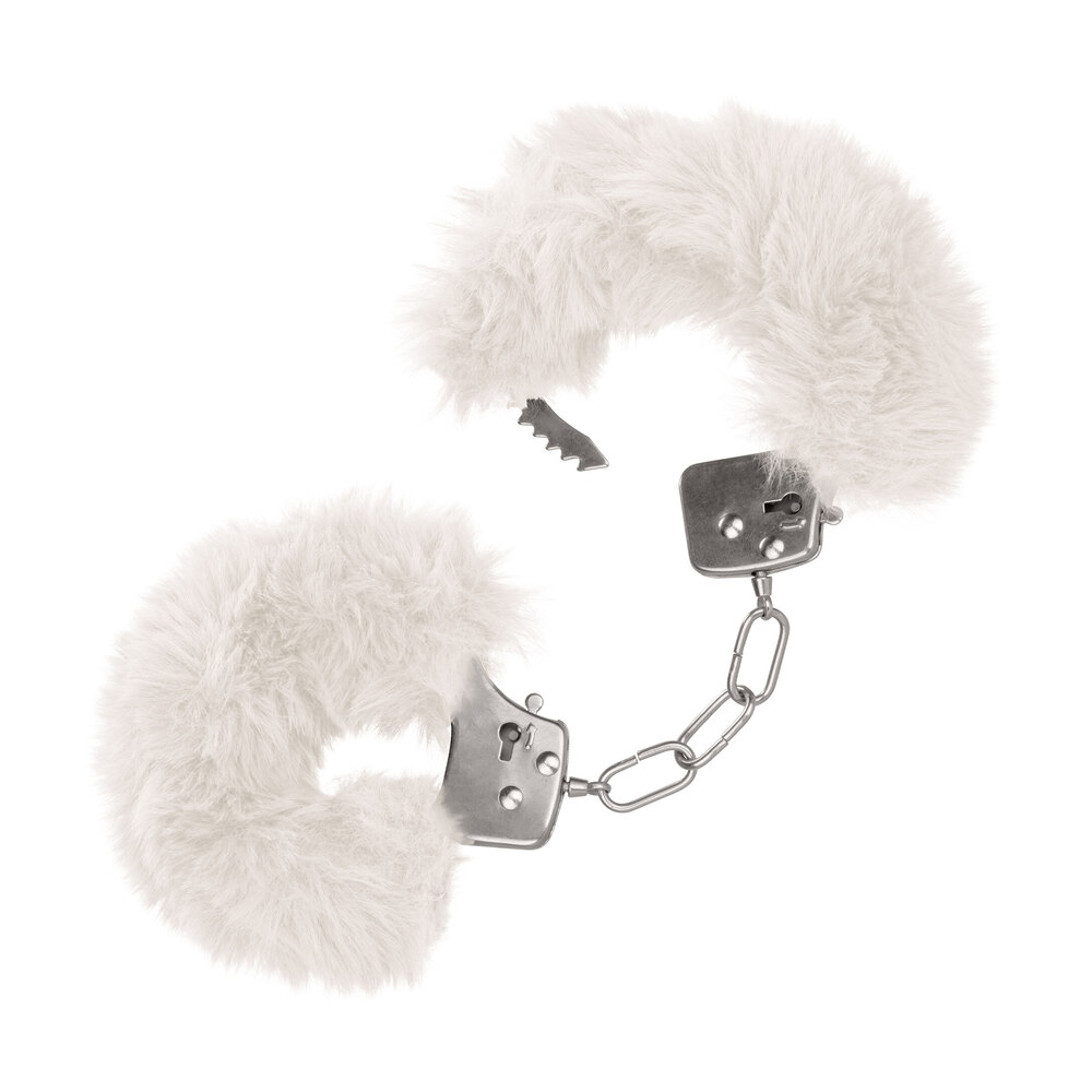 Ultra Fluffy Furry Cuffs White - Image 2