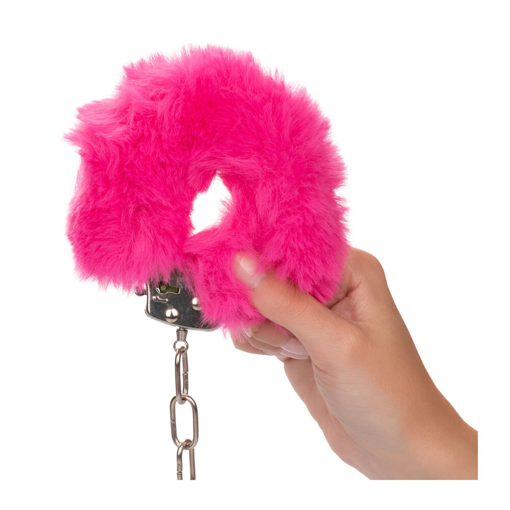 Ultra Fluffy Furry Cuffs Pink - Image 3
