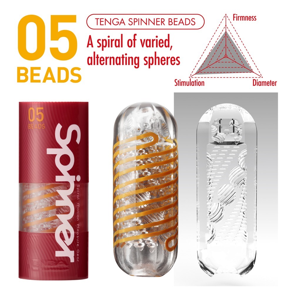 Tenga 05 Beads Spinner Masturbator - Image 3