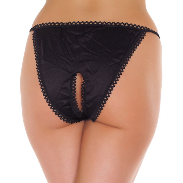 Black Crotchless Tanga - Image 2