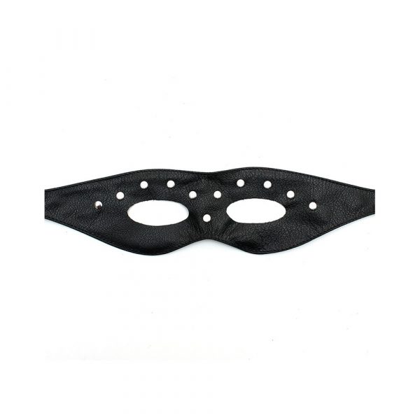 Leather Open Eye Mask With Rivets - Image 2